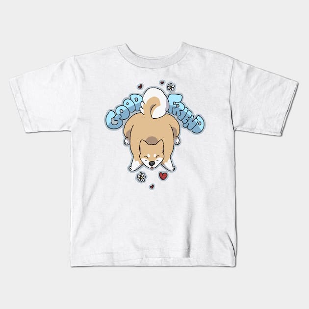 Good Friend Kids T-Shirt by goccart